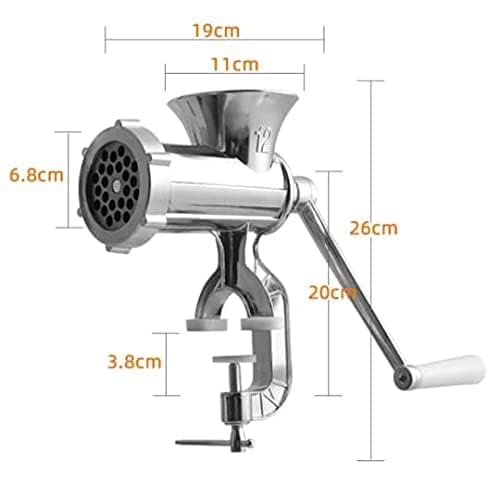THW Aluminium Alloy Hand Operate Manual Meat Grinder Mincer 12 Number Large Size - Image 3