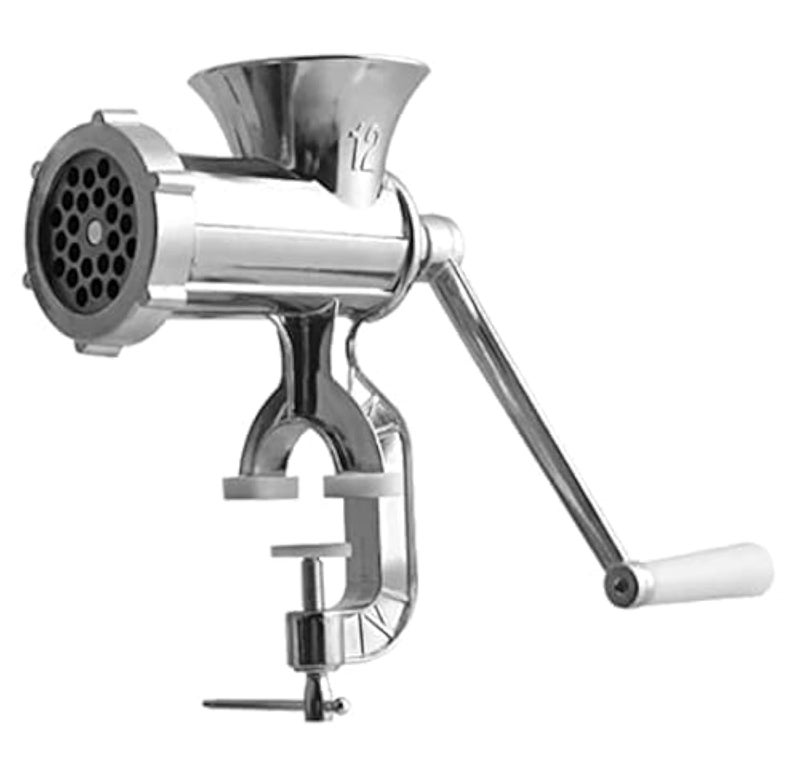 THW Aluminium Alloy Hand Operate Manual Meat Grinder Mincer 12 Number Large Size - Image 1