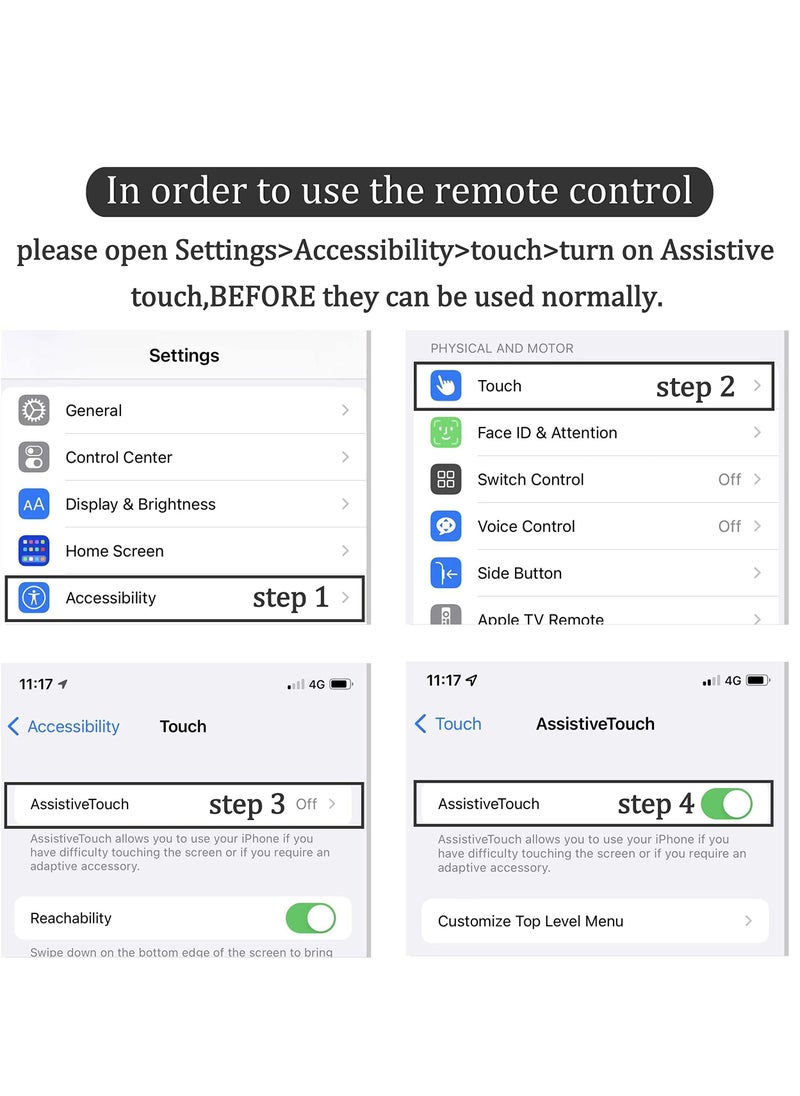 Generic - Remote Control for TikTok, Kindle App Page Turner, Bluetooth Camera Video Recording, Tik Tok Scrolling Ring for Sending on iPhone, iPad, iOS, Android Camera Remote Shutter Selfie Button, Black. - Image 1