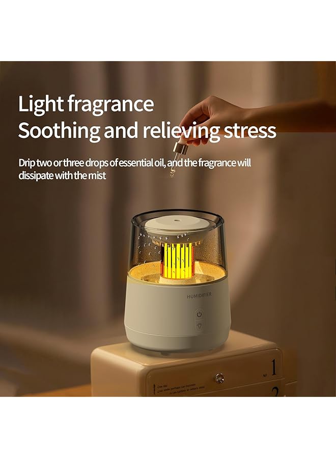 erorex Essential Oil Diffuser Water Drop Quiet Humidifiers For Home Ultrasonic 320Ml Aromatherapy Diffuser With 7 Led Color And Safety Auto Off For Home Office Yoga Bedroom White - Image 4