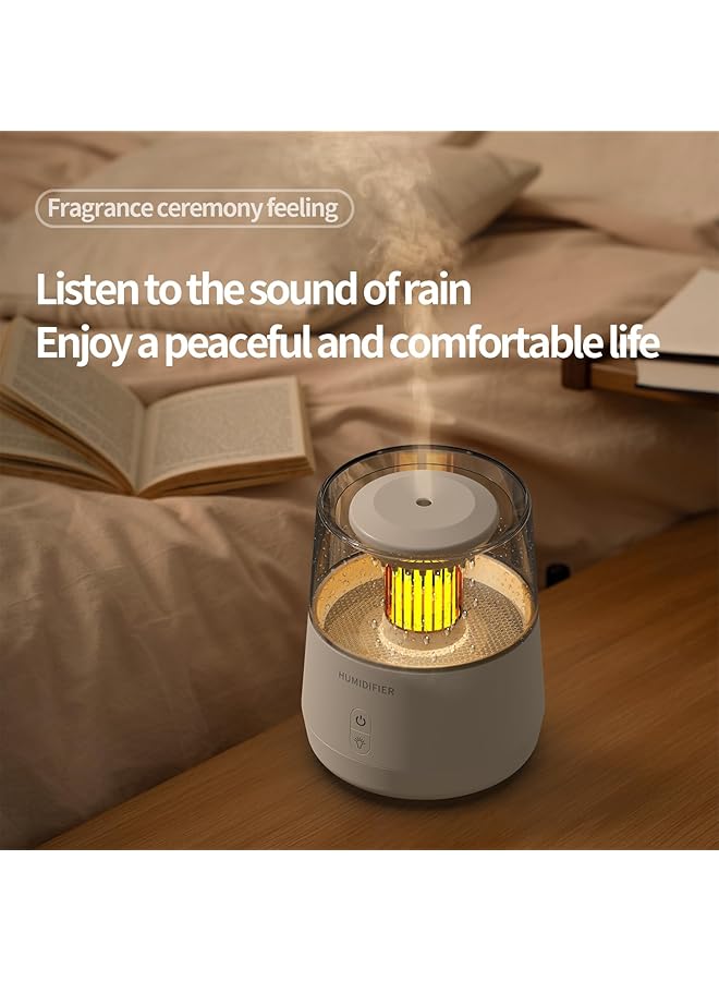 erorex Essential Oil Diffuser Water Drop Quiet Humidifiers For Home Ultrasonic 320Ml Aromatherapy Diffuser With 7 Led Color And Safety Auto Off For Home Office Yoga Bedroom White - Image 3