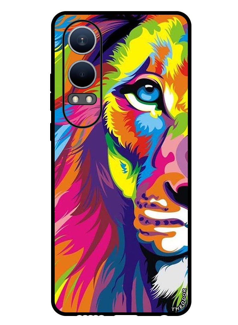 Theodor Protective Case Anti Scratch Shock Proof Bumper Cover For OnePlus Nord CE4 Lite Half Lion Art - Image 1