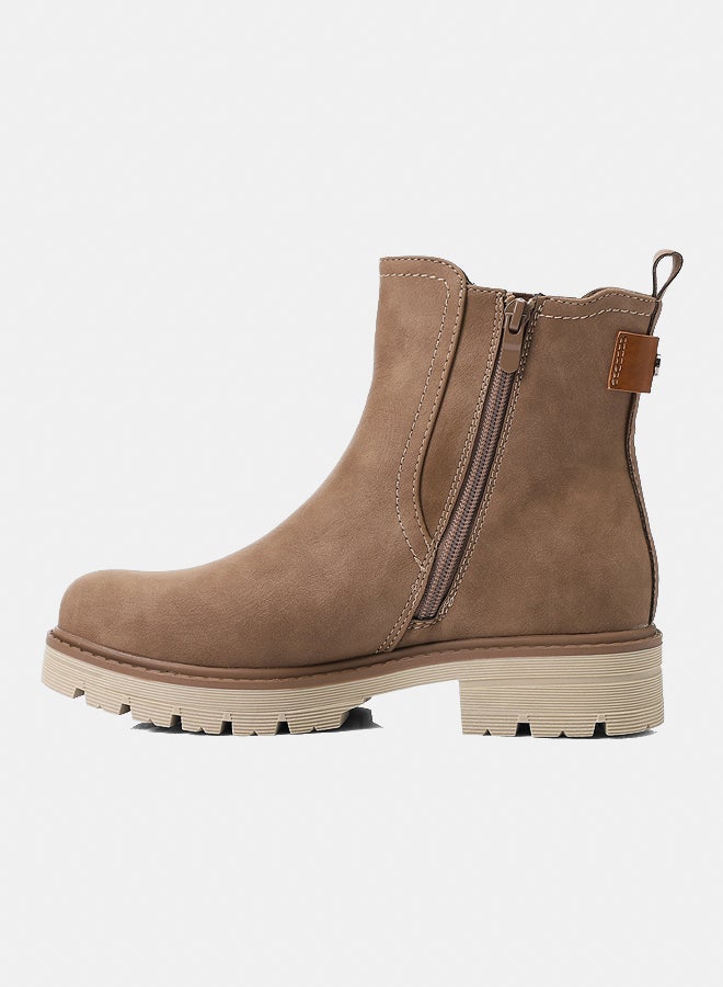 Dejavu Shoes GER-DVTX-013 Rubber Leather Mid Calf Boots - Havan  For Women - Image 4