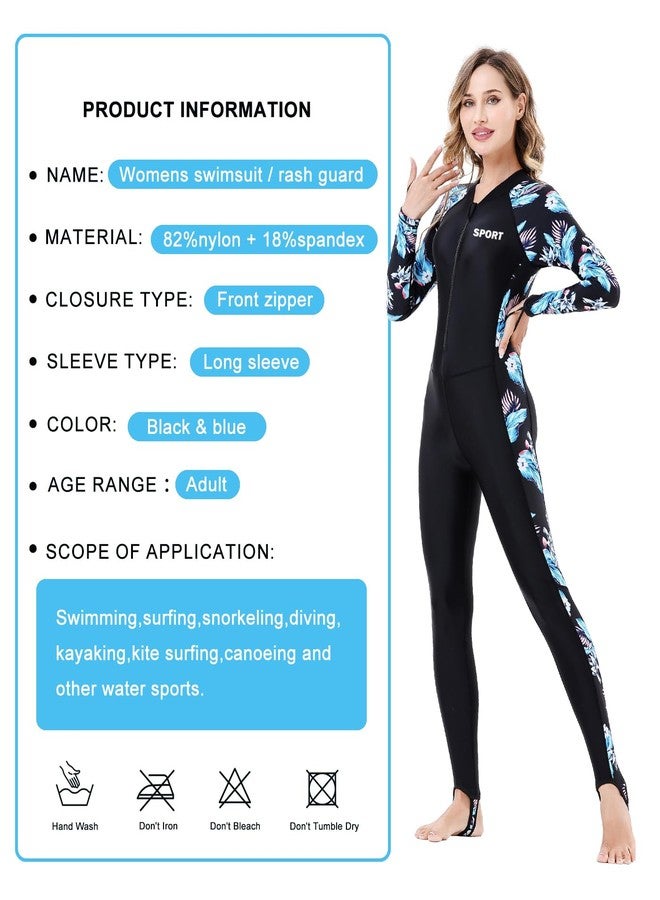 Realon بدلة غوص ريالون للرجال والنساء، بدلة سباحة كاملة للجسم، خفيفة الوزن، قطعة واحدة، حماية من الأشعة فوق البنفسجية، سريعة الجفاف، مناسبة للسباحة وركوب الأمواج والغطس والتجديف والرياضات المائية. - Image 4