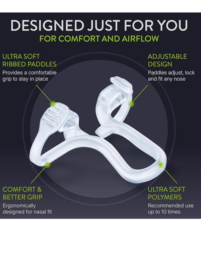 Rhinomed Rhinomed Mute Nasal Dilator for Snore Reduction Anti-Snoring Aid Solution Improves Airflow Comfortable Nose Vent  - Image 2