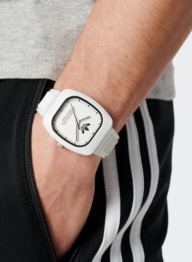 Adidas Uw Retro Wave Two Wht Cs Wht Dl 37Mm Qtz Wht Plstc Ss24 - Image 4