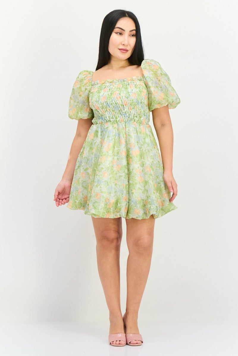 STEVE MADDEN Women All Over Print Mini Dress, Multicolor - Image 4