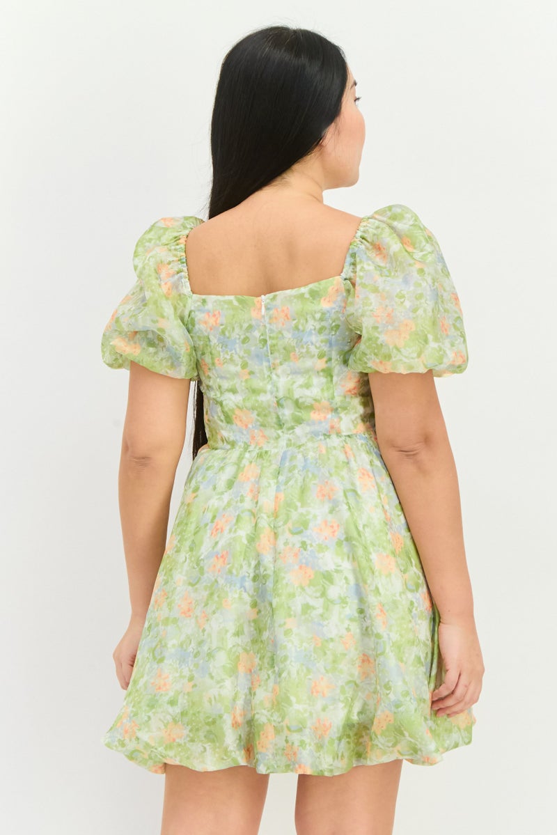 STEVE MADDEN Women All Over Print Mini Dress, Multicolor - Image 3