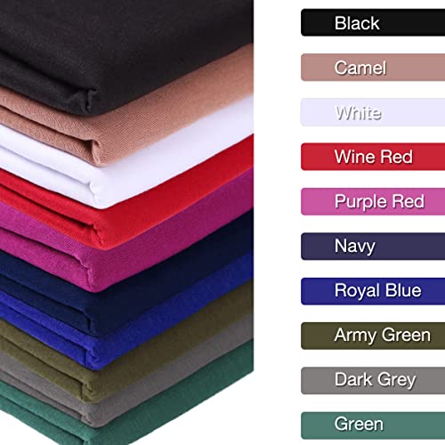 Kachanaa Stretch Head Scarfs Headbands for Muslim Soft Breathable Head Wraps Turbans Long Hair Hijab Scarves for Women(Dark Pink) - Image 5