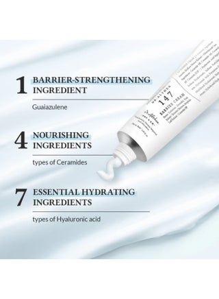 147 Barrier Cream | Daily Skin Barrier Repair Care | Deep Hydrating with Hyaluronic Acid & Ceramides | Korean Vegan Skincare for All Skin Types - view 2