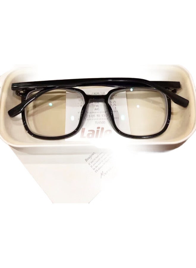 Boshide Anti-Blue Light Glasses, Unisex Anti-Radiation Glasses, Non-Prescription Flat Lens Phone And Computer Protective Eyewear, Glossy Black Frame - Image 1