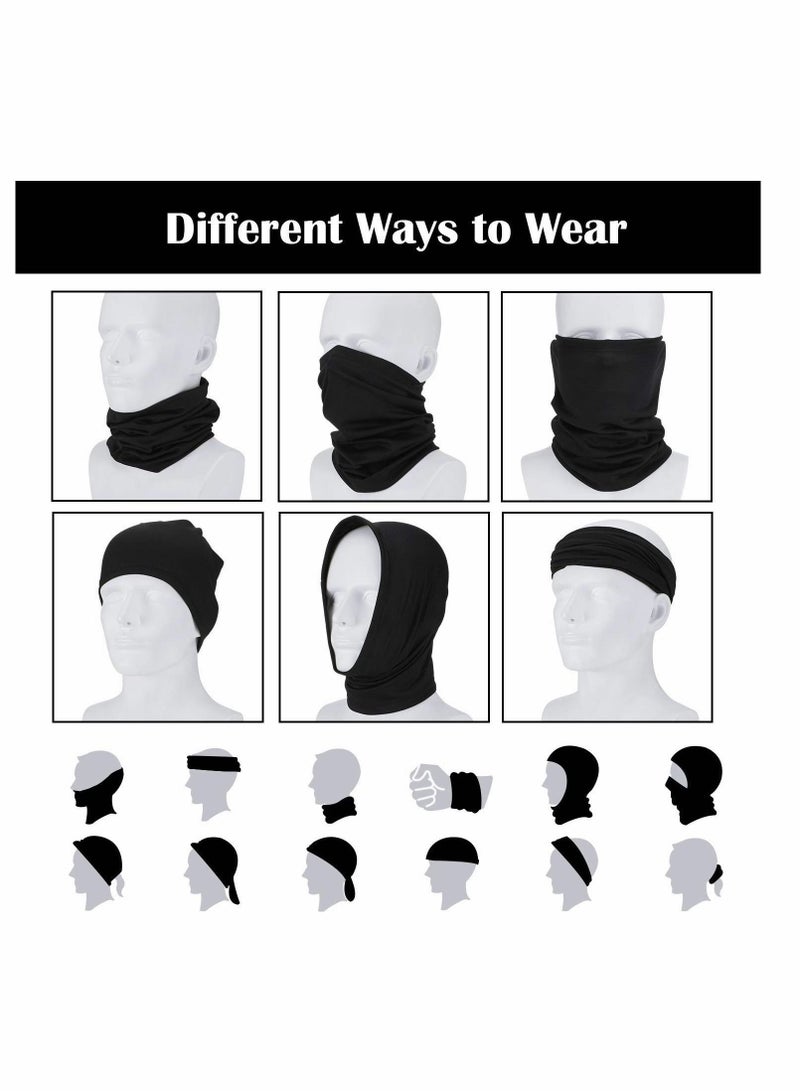 Excefore Face Cover, 6 PCS Neck Gaiter Face Mask for Women Men, Balaclava Face Breathable Bandana Sun Protection Cycling Running, Unisex Face Cover Scarf for Outdoor Sports - Image 3