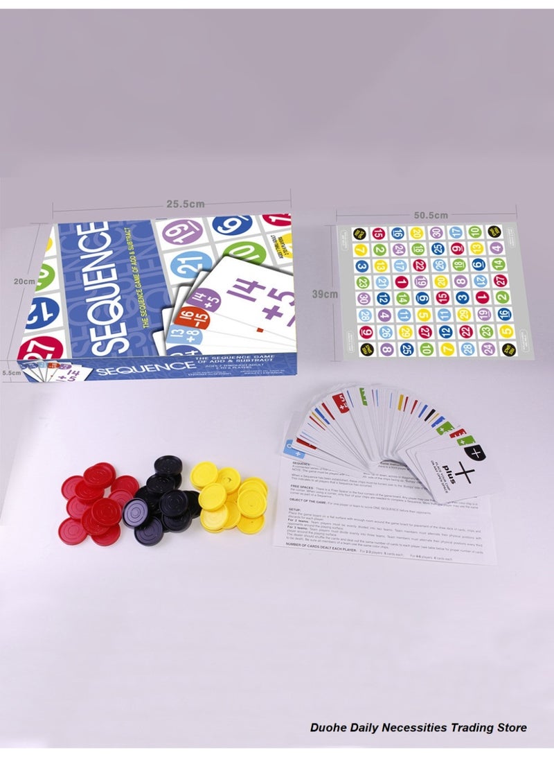 Family Game Sequence Strategy Foldable Board Game Suitable For 2-6 Players - Image 1
