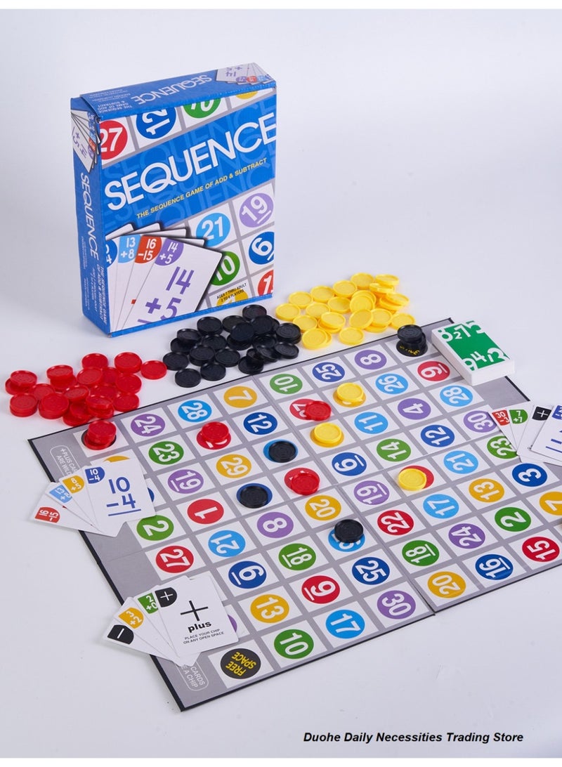 Family Game Sequence Strategy Foldable Board Game Suitable For 2-6 Players - Image 3