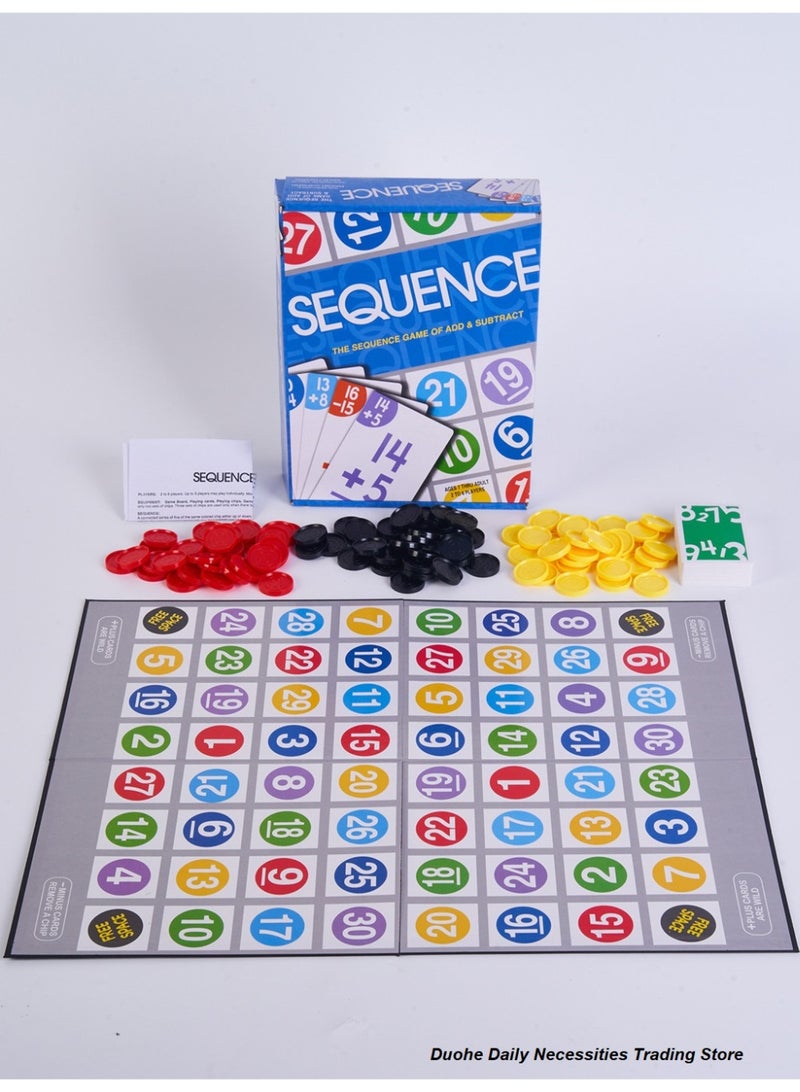 Family Game Sequence Strategy Foldable Board Game Suitable For 2-6 Players - Image 4