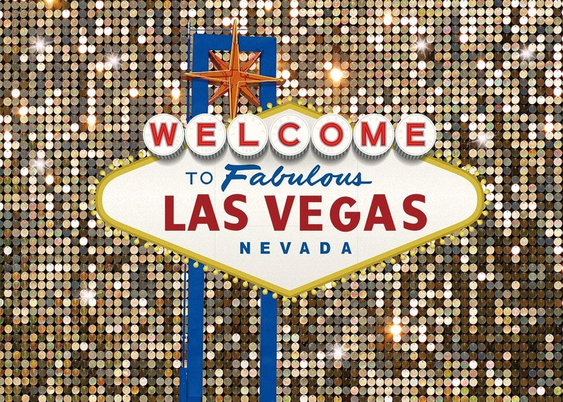 Cenven Welcome to Las Vegas Backdrop Fabulous Casino Night Poker Party Movie Themed Photography Background Prom Costume Dressup Birthday Party Supplies 8x6FT - Image 2
