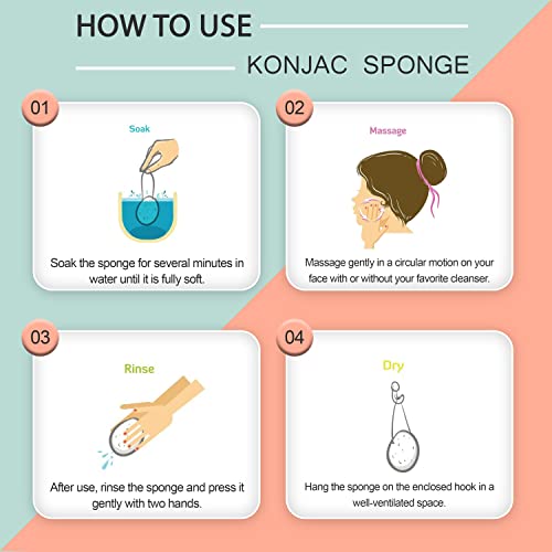 pureSOL Pure SOL. Konjac Exfoliating Bath Sponge - Activate Charcoal Exfoliating Sponge – Konjac Sponge for Acne - Deep Cleansing, Clean Pores, Remove Impurities - 100% Natural and Good for All Skin Types - Image 3