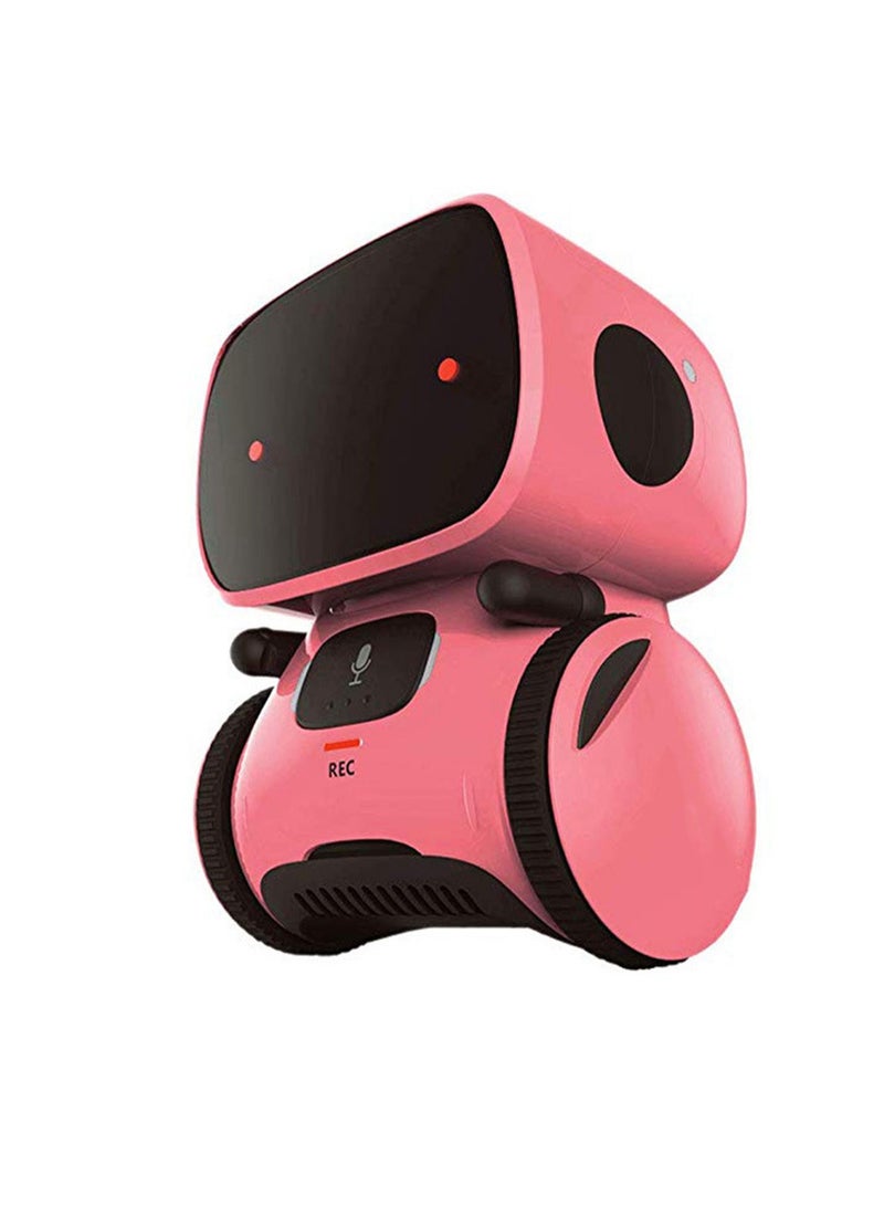 Pink English Boys And Girls Robot, Talking Toy, Smart Buddy And Teacher, With Voice Control And Touch Sensor, Can Sing, Dance, Repeat, Gift Toy For Kids Ages 3 And Up - Image 1