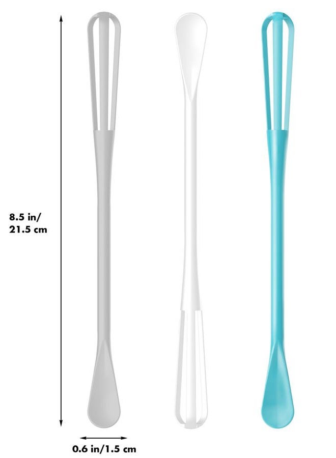 OYV Scandinavian Modern Colors Mini Whisk Set, 8.5 in Mini Whisks for Cooking, 3 Pieces Small Wisk For Whisking, Beating, Blending Ingredients, Mixing Sauces, BPA Free Tiny Whisk - Image 2