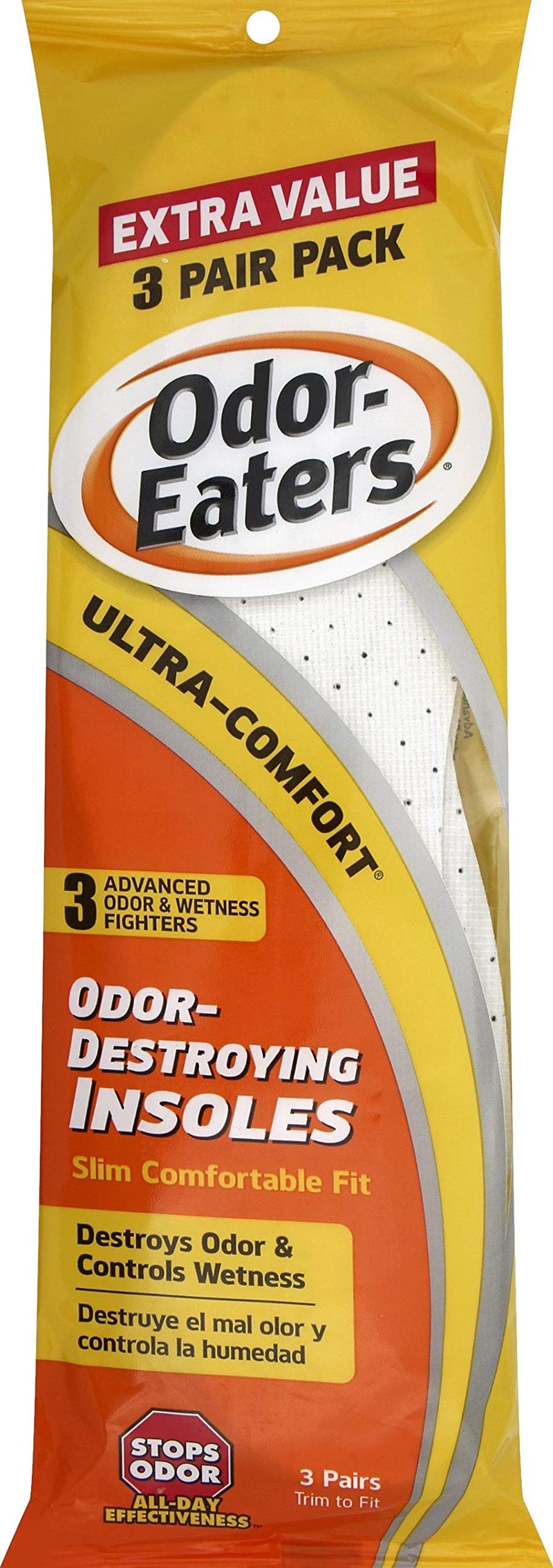 Odor-eaters Ultra Comfort Insoles 3 Pair - Image 2