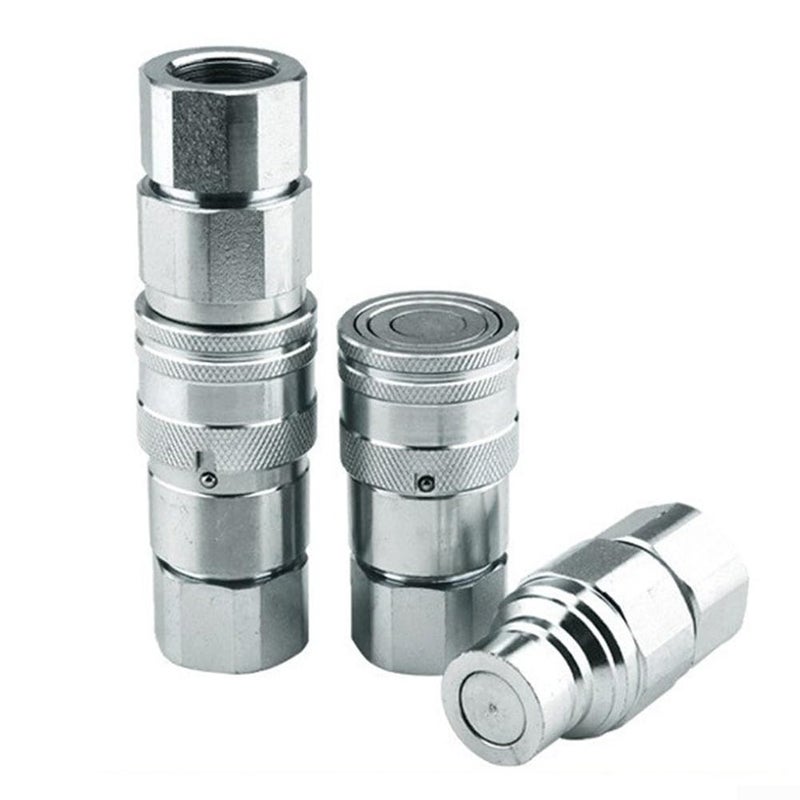 مجموعة اقتران هيدروليكي سريع NPT 1/4 3/8 1/2 3/4 فولاذ كربوني فولاذ مقاوم للصدأ G1/4 - Image 3