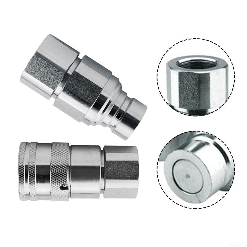 مجموعة اقتران هيدروليكي سريع NPT 1/4 3/8 1/2 3/4 فولاذ كربوني فولاذ مقاوم للصدأ G1/4 - Image 5