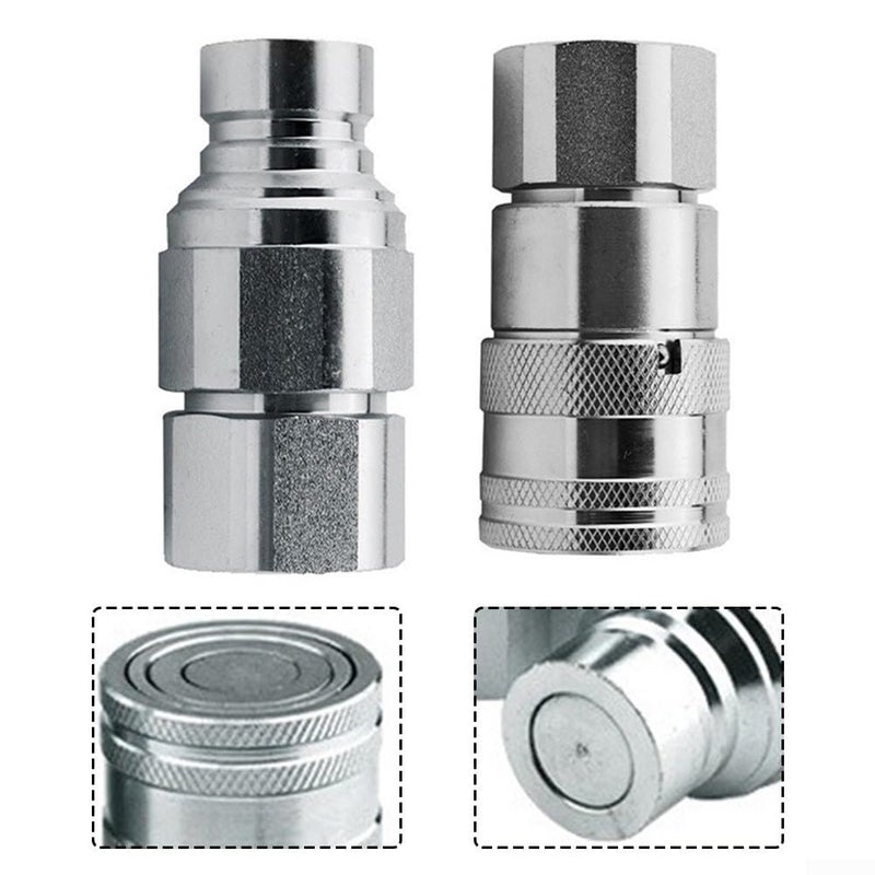 مجموعة اقتران هيدروليكي سريع NPT 1/4 3/8 1/2 3/4 فولاذ كربوني فولاذ مقاوم للصدأ G1/4 - Image 4
