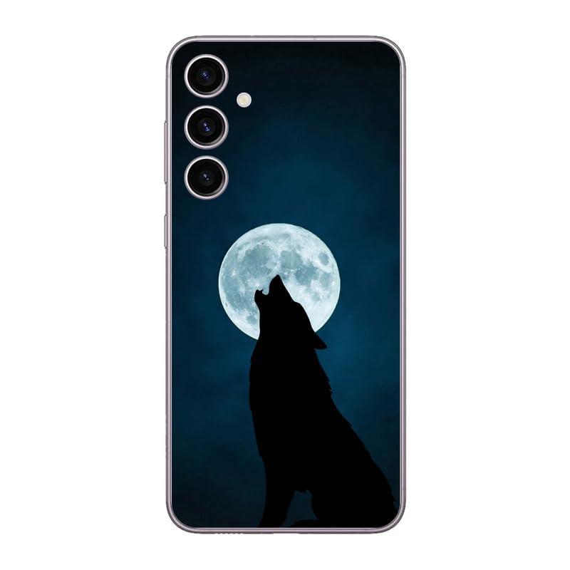 FCS ملصق جلد خلفي مصمم مطبوع لجهاز سامسونج جالاكسي A34 (ذئب -59) - Image 1