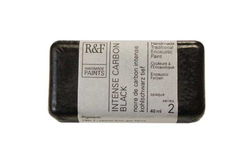 R&F Artist Encaustic Paint, Intense Carbon Black, 40 ml