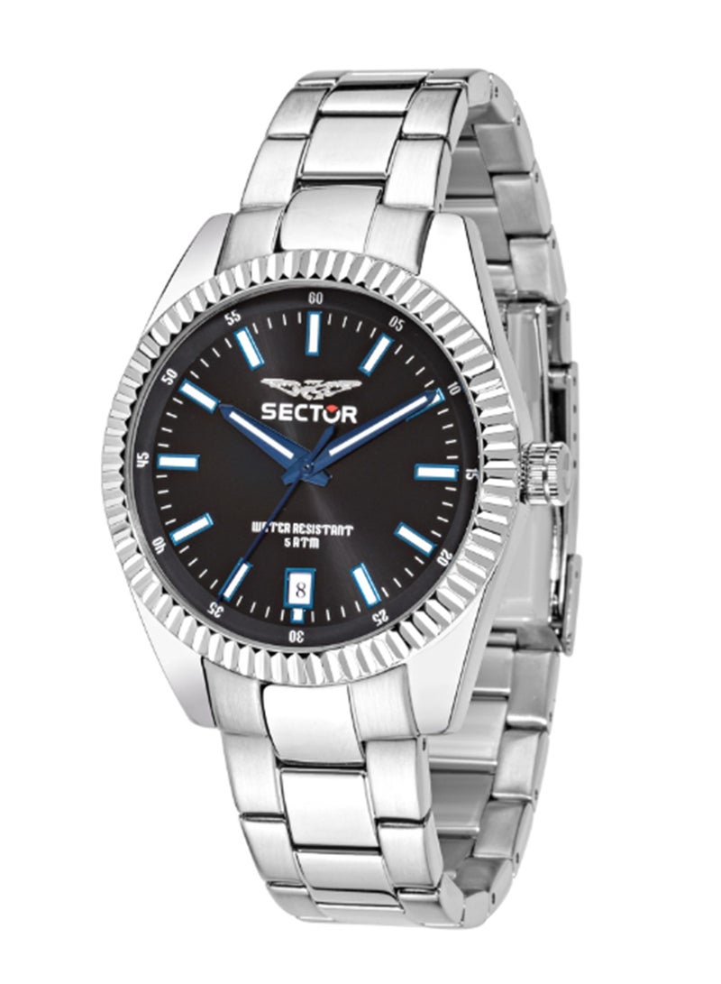 Sector 240 41MM 3H BLACK DIAL BRACELET SS CASE - Image 1