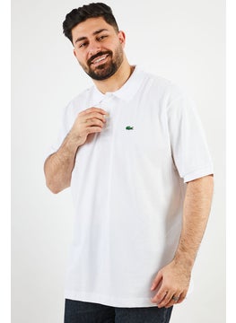 Men Classic Fit Solid Short Sleeves Polo, White