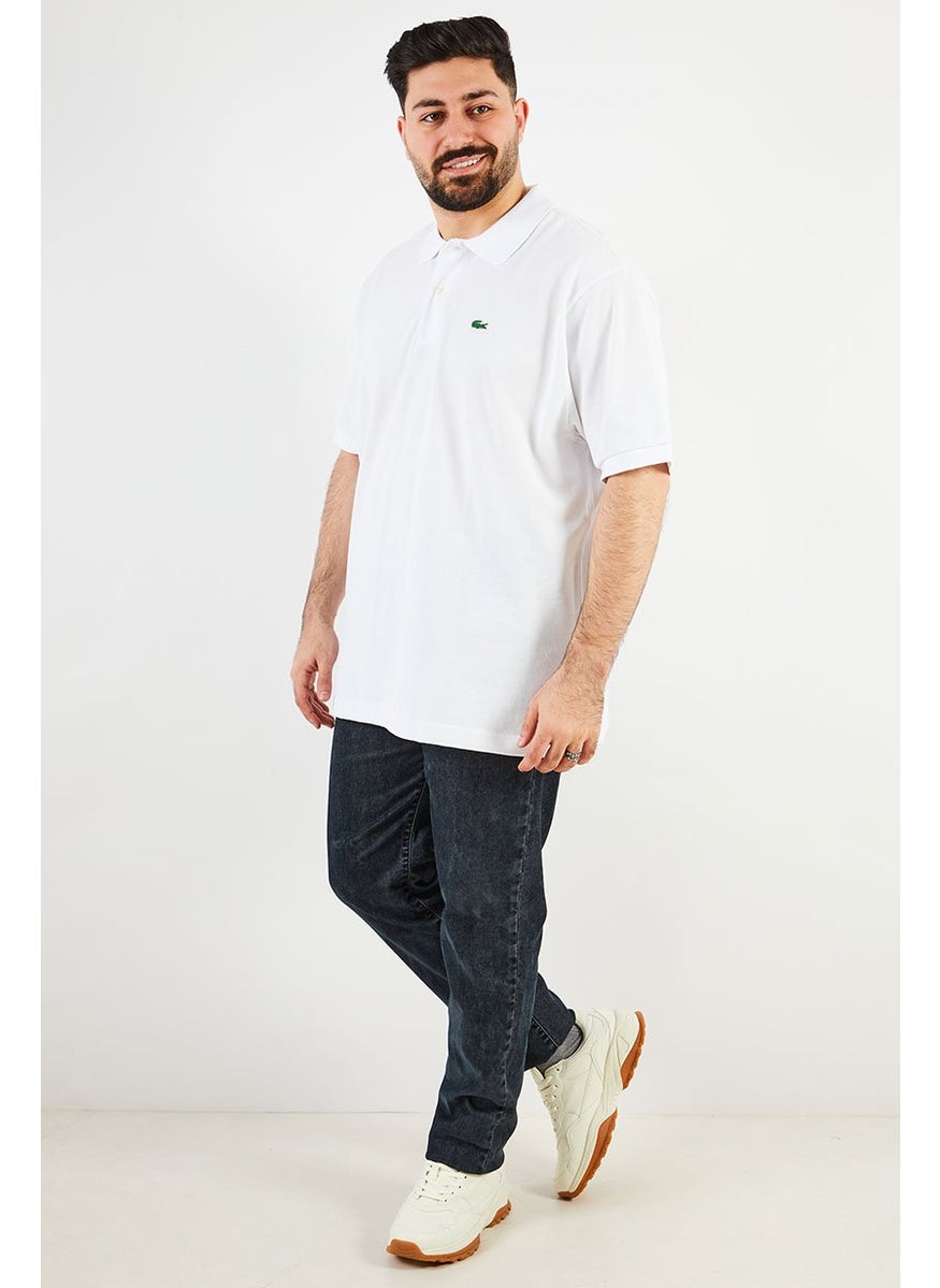 LACOSTE - Men Classic Fit Solid Short Sleeves Polo, White - Image 1