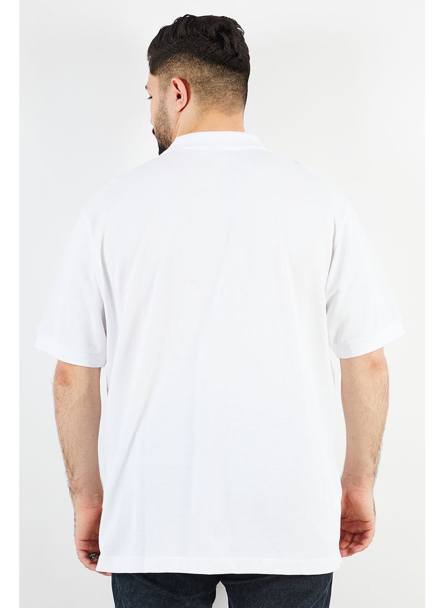 LACOSTE - Men Classic Fit Solid Short Sleeves Polo, White - Image 1