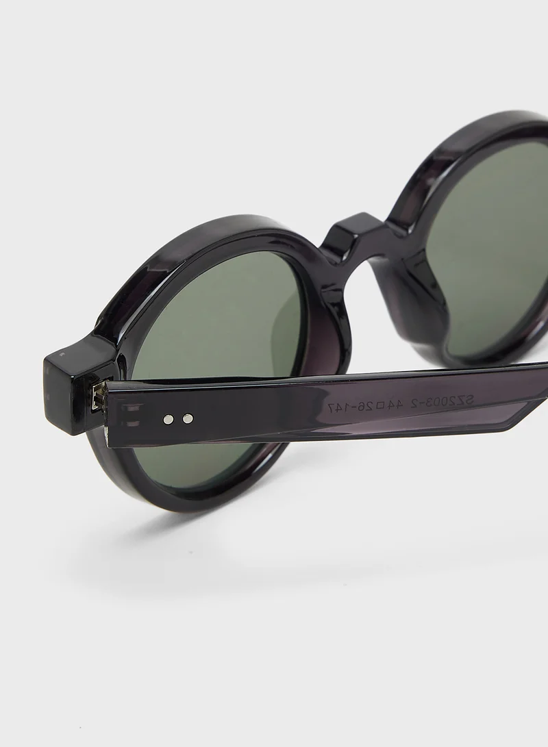 سفنتي فايف Casual Round Sunglasses