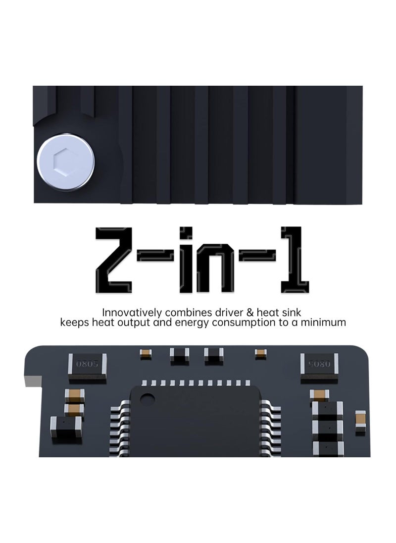 Generic - 2PCS EZ2209 V1.0 Stepper Motor Driver, Stepstick Mute Driver, Compatible with SKR 3 EZ Manta E3 EZ 3D Printer Controller Main Board, Accessory Replacement - Image 1