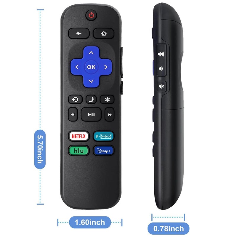 USBCele Universal Remote Control Replacement for Roku TV All Models, Compatible for TCL/Hisense/Sharp/Philips/Onn/Element/Insignia/JVC/RCA R0KU Smart TVs (Not for RokuStick,Box and Players) - Image 5