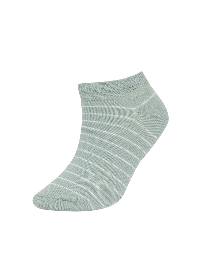 DeFacto 5-Pack Cotton Striped Ankle Socks  - Image 3
