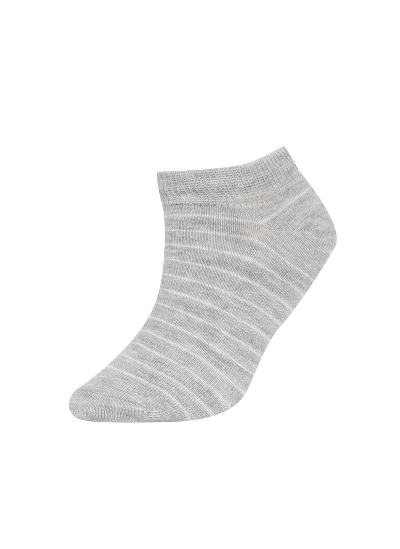 DeFacto 5-Pack Cotton Striped Ankle Socks  - Image 4