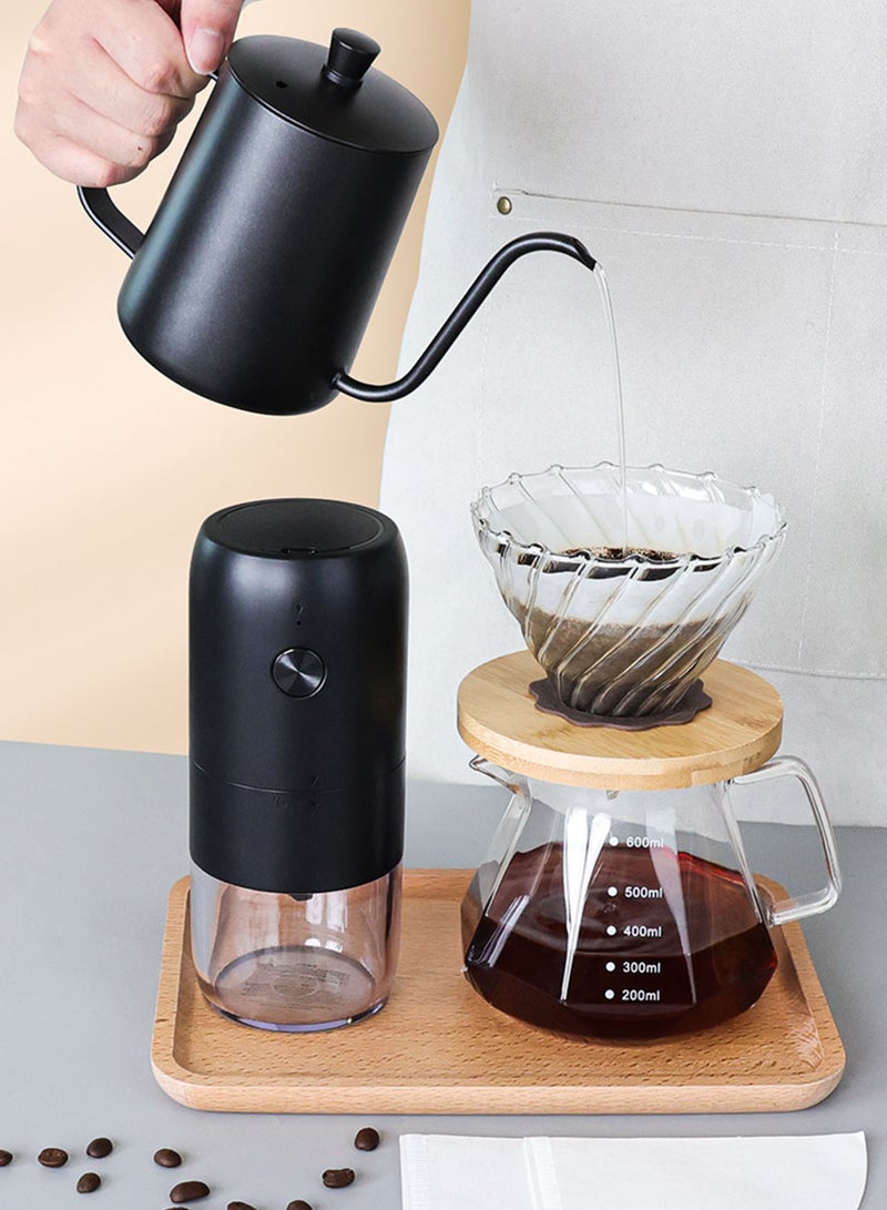 Rorence إبريق تحضير القهوة اليدوي من الزجاج المقاوم للحرارة مع مقبض مريح 600 مل - Image 2
