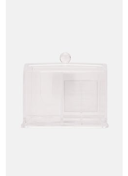 Olivia Rose 4 Compartment Cotton Organizer, Transparent  - Image 2