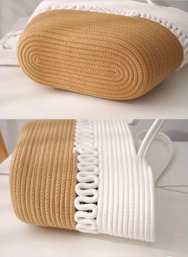 GHATIN Attractive large Handmade Bucket Bag for Women (Beige & white) - Image 4