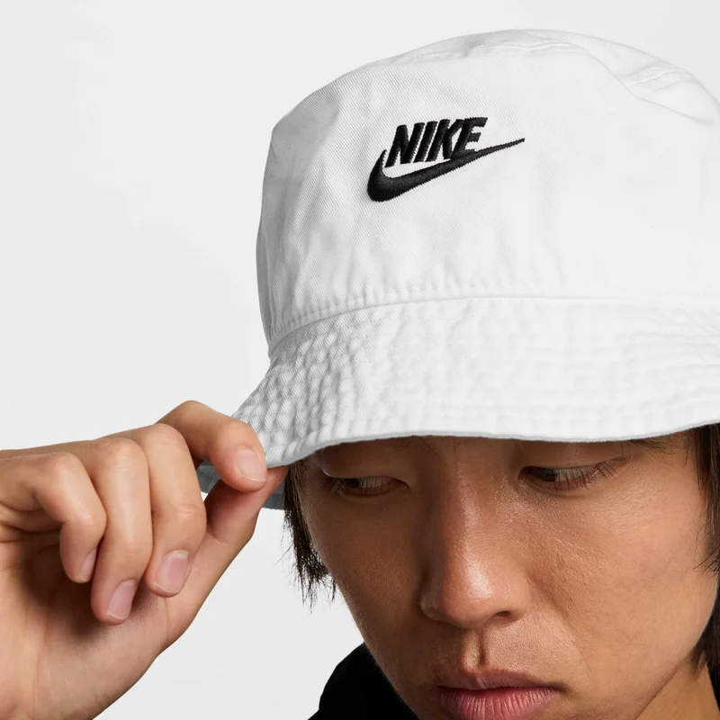 Nike White Apex Washed Bucket Hat  | Best Price UAE