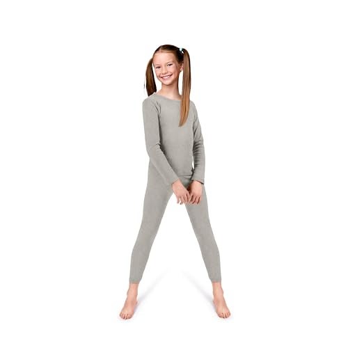 Rocky Thermal Underwear Kids Girls Thermal Underwear Set Toddler Long Johns kid Thermals Kid Base Layer kids thermals top bottom set Winter Clothes Shirt Pants Ski/Extreme Cold (Heather Grey, XS) - Image 1