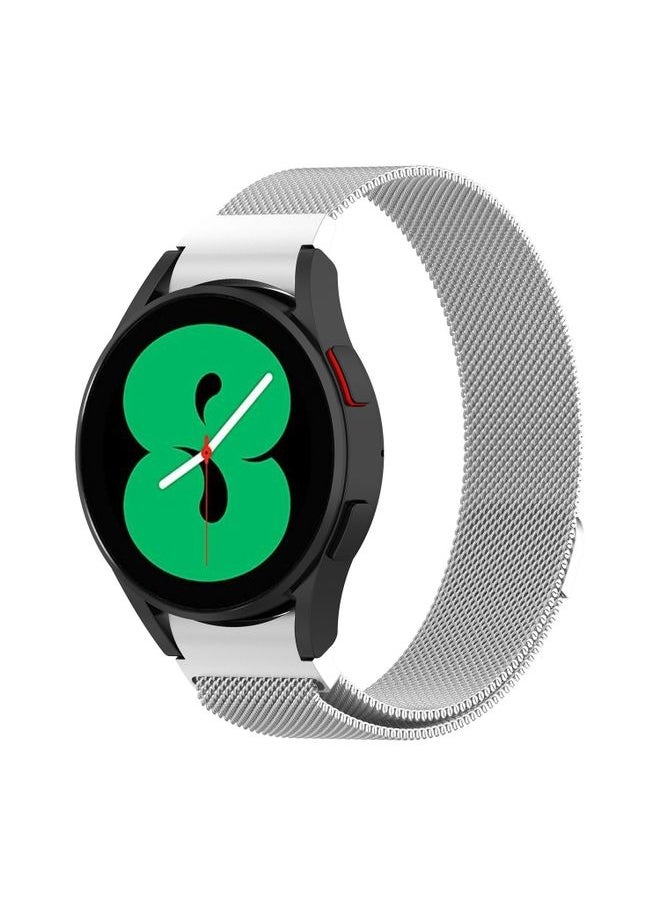 Generic - Replacement Strap For Samsung Galaxy Watch 5 Pro 45mm Milanese Watch Band Silver - Image 1