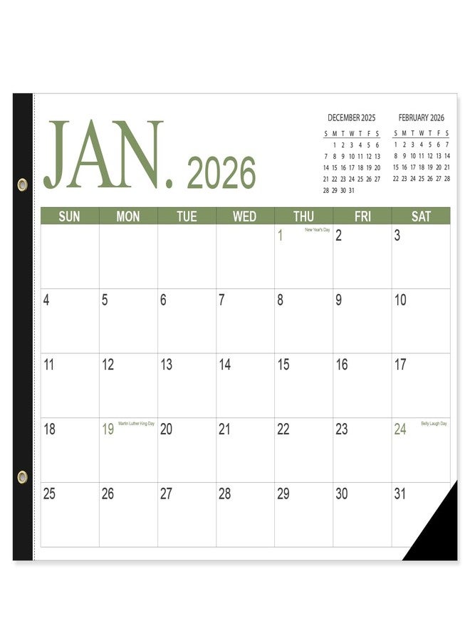 تقويم مكتبي 2026-2027 - تقويم مكتبي كبير جدًا بحجم 22 × 15 بوصة، من أبريل 2026 إلى يونيو 2027، مع علامات للعطلات، ورق فاخر للتنظيم، أربعة ألوان - Image 1