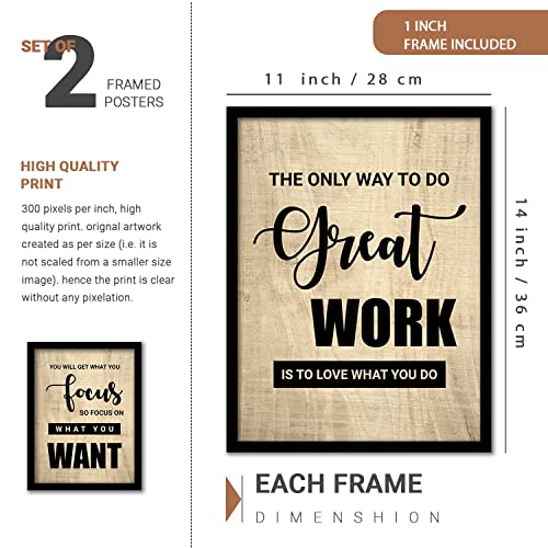 walllane Paper - Inspirational Wall Poster With Frames- Motivational Quotes For Home Office Study Room Library/Frames For Wall Decor (10 Inch X 13 Inch) Set Of 4 Cate-3 - Image 4
