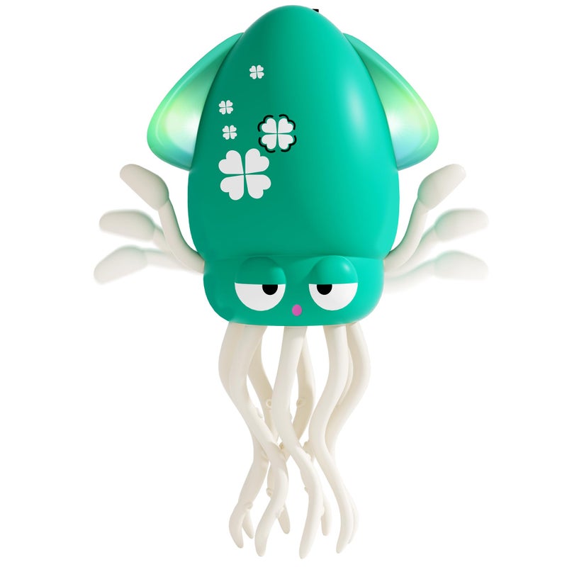 LZZAPJ Electric Dancing Octopus Light Music Suitable for 1218 Months Old Baby Toys Kid Crawling Squid Toys Suitable for Toddler Tummy Time Birthday for 1 2 3 4 5 6 Year Old Boy Green - Image 2