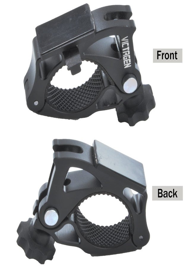 victagen Replacement Bike Mount for Bike Light, Bike Lights Aluminum Mount, Universal Bike Headlight Bracket, Bicycle Light Holder, Easy to Install Without Tools, for 22-33 Handlebar (1 Pack) - Image 2