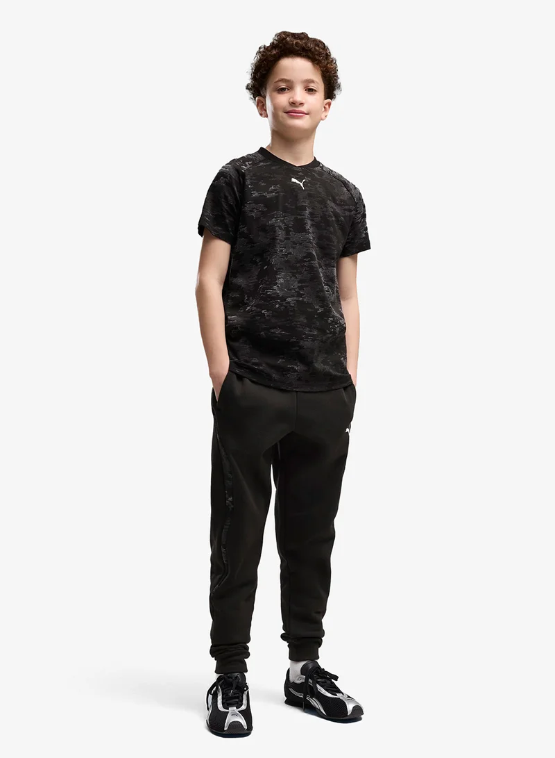 Puma PUMA Black Youth Camo Graphic T-Shirt  | Best Price UAE