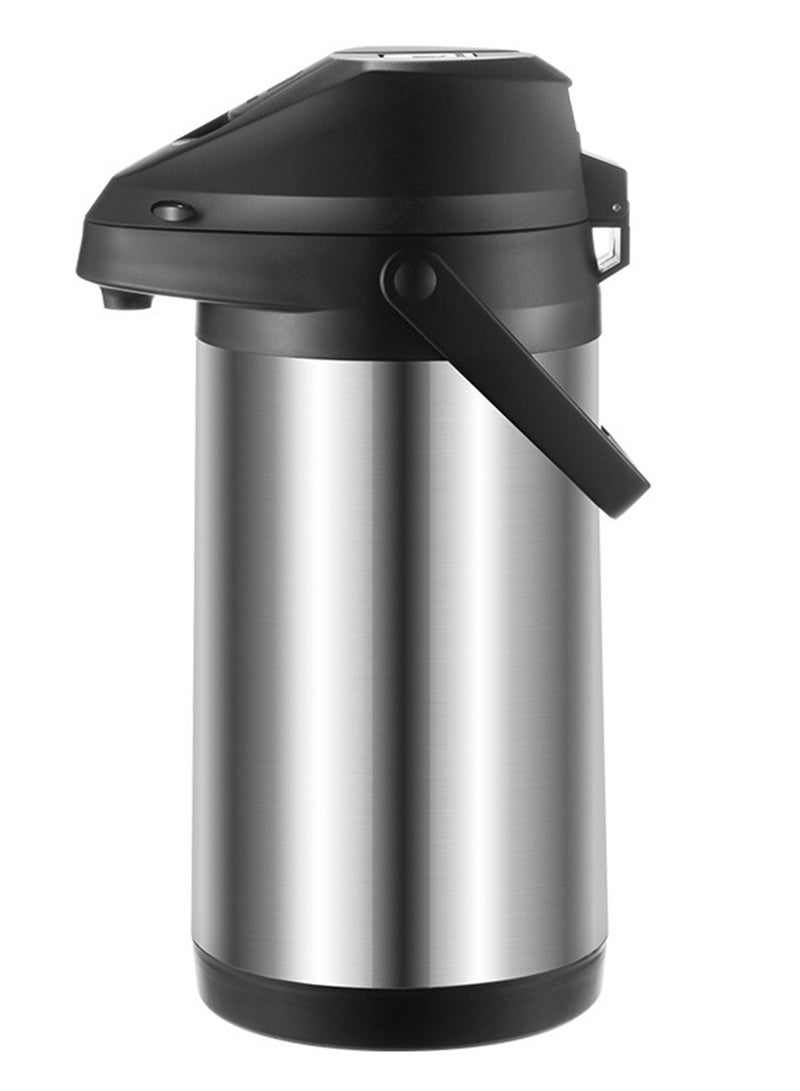 TDAO Coffee Carafe with Pump, 1.9L Stainless Steel Insulated Thermal Flask, Push-type Portable Hot Water/Coffee/Tea/Drinks Dispenser, Car Insulated Water Bottle, Anti-scald Thermos Pot for Camp, Home, Travel, Hotel, Party - Image 3